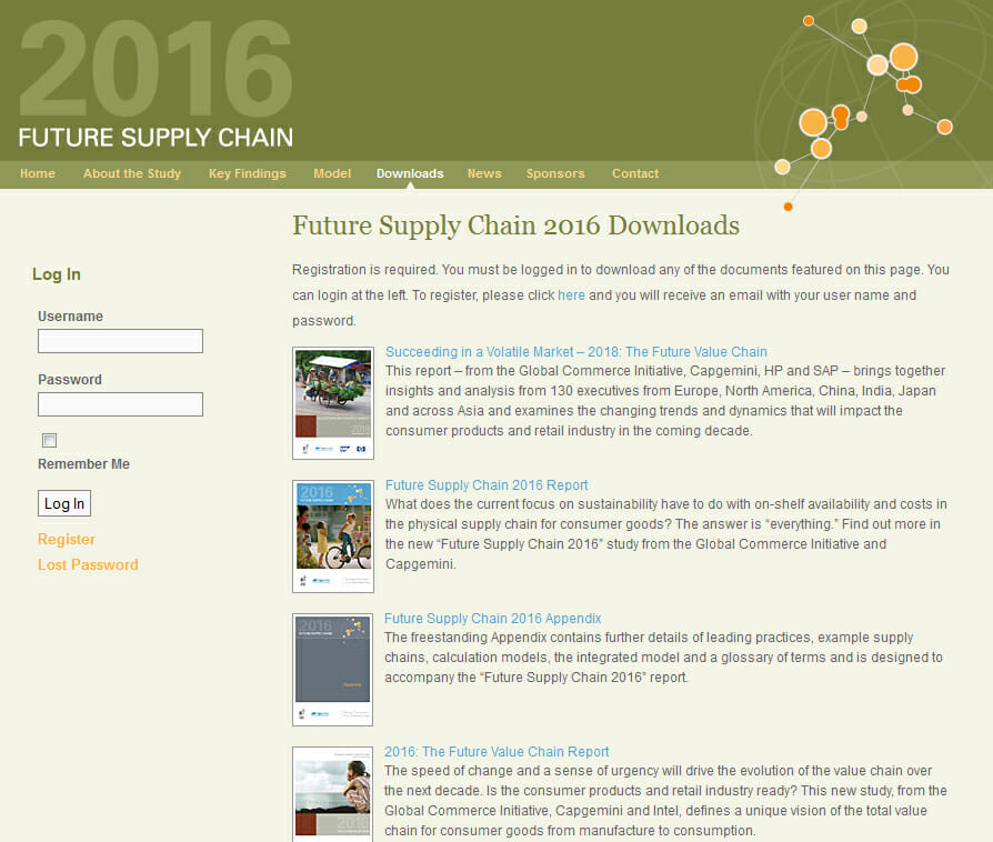 Future Supply Chain Website