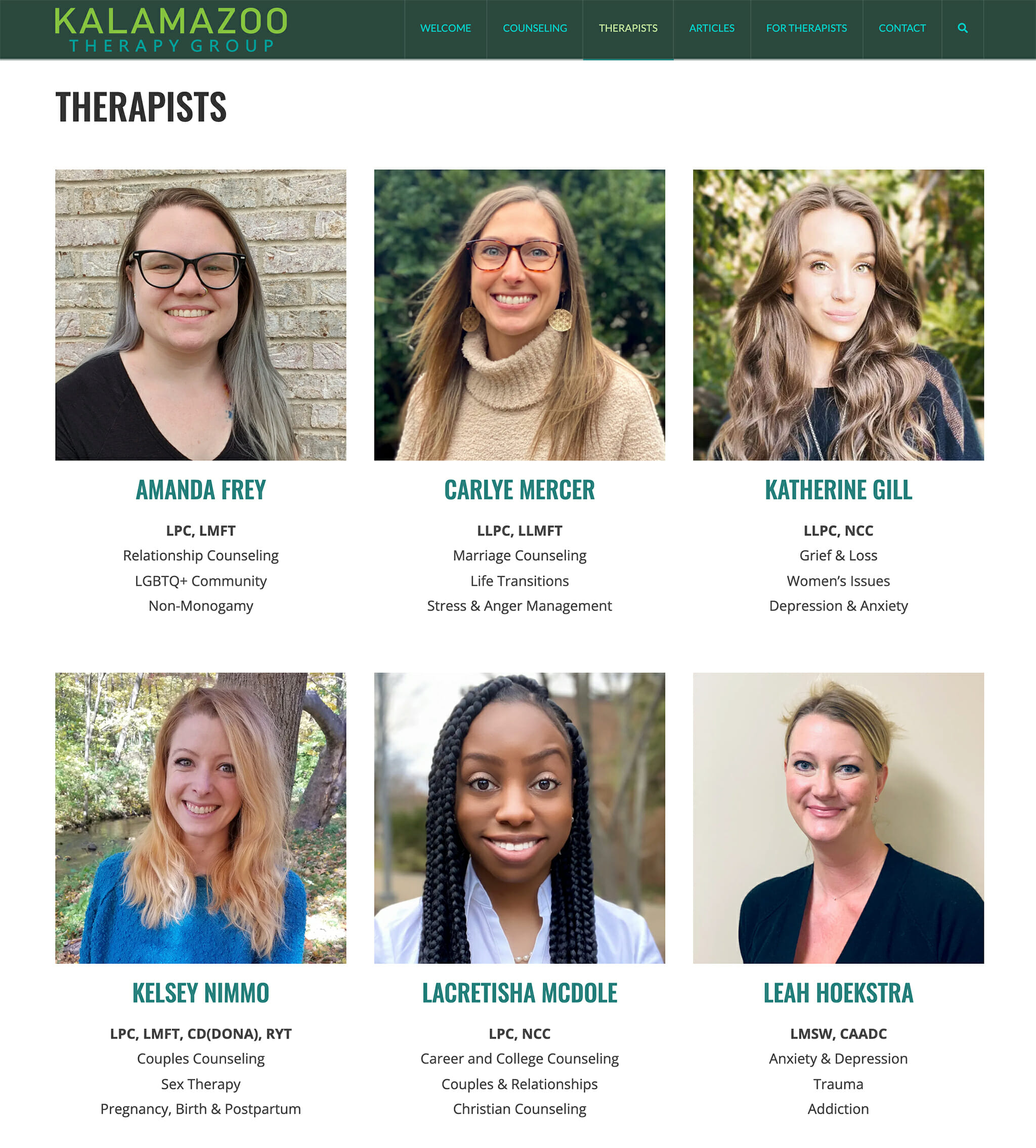 Portfolio Kalamazoo Therapy Group SwampSide Studio